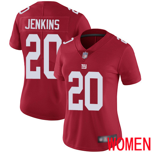 Women New York Giants #20 Janoris Jenkins Red Limited Red Inverted Legend Football NFL Jersey